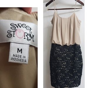 Little black & cream dress